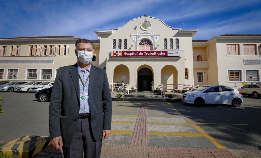 Geci Labres de Souza, diretor-geral do Hospital do Trabalhador  -  Curitiba, 15/07/2021  -  Foto: Gilson Abre/AEN