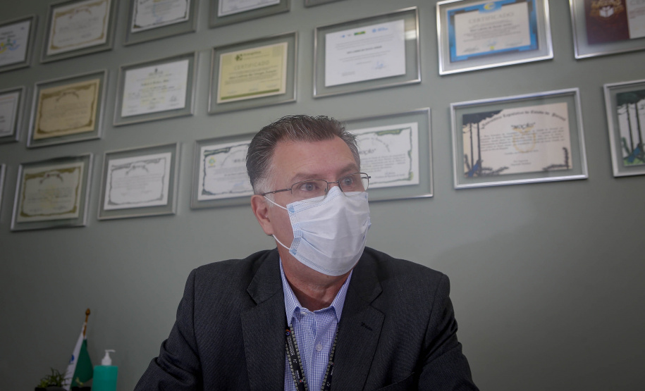 Geci Labres de Souza, diretor-geral do Hospital do Trabalhador  -  Curitiba, 15/07/2021  -  Foto: Gilson Abre/AEN