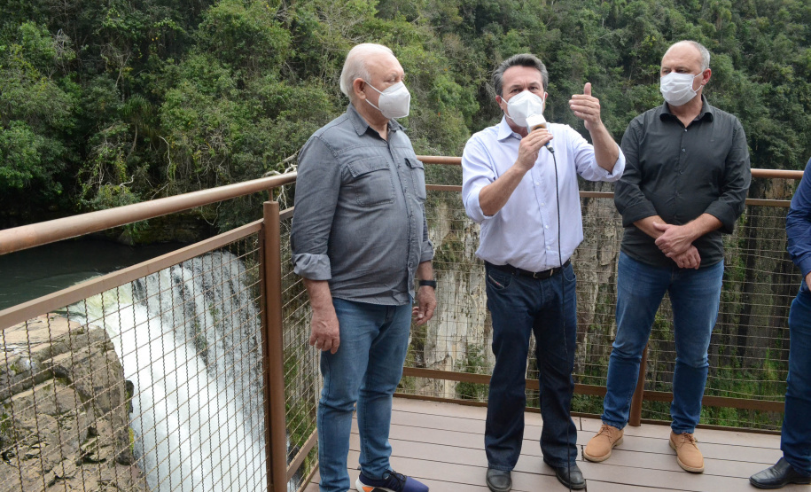 O Monumento Natural Estadual Salto São João, localizado no município de Prudentópolis, região Centro-sul do Estado, recebeu nessa quinta-feira (15) o seu Plano de Manejo - documento com normas para utilização dos atrativos naturais, visando a proteção ambiental do local.  -  Curitiba, 15/07/2021  -  Foto: SEDEST