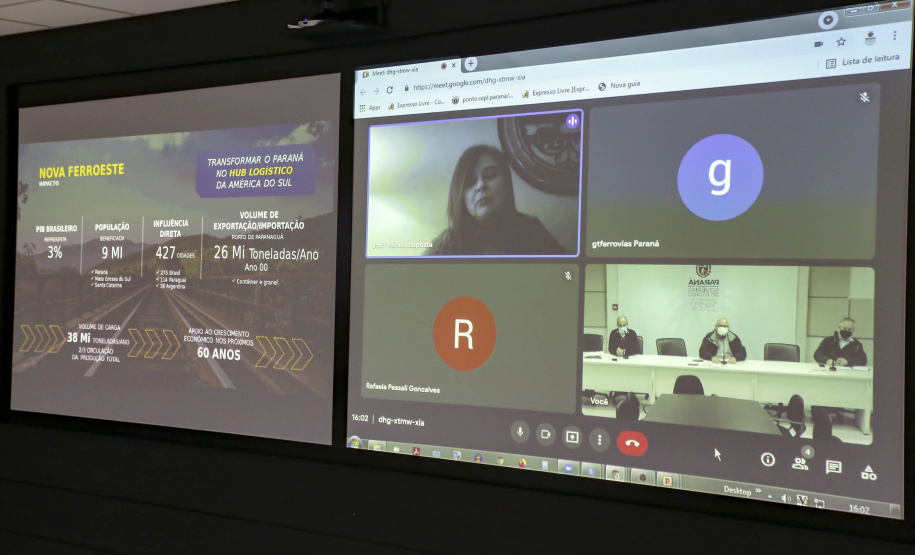 Reunião Ferroeste/ IPPUC/COMEC
Foto Gilson Abreu/AEN