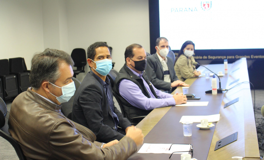 A Secretaria da Segurança Pública do Paraná e a Prefeitura de Guaratuba, litoral do paranaense, vão compartilhar informações gerais e de segurança, conforme o Termo de Cooperação Técnica da Secretaria da Segurança Pública do Paraná (SESP) assinado nesta sexta-feira (16/07) - Curitiba, 16/07/2021 - Foto: SESP