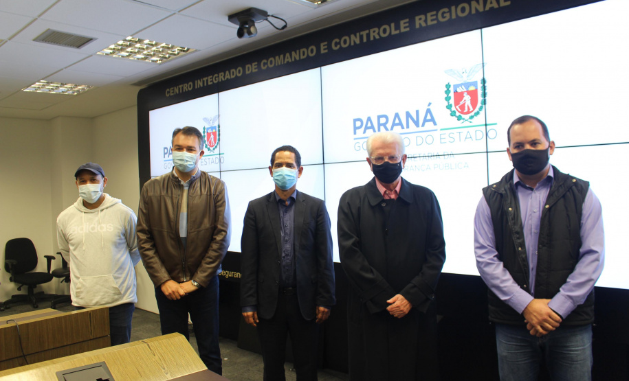 A Secretaria da Segurança Pública do Paraná e a Prefeitura de Guaratuba, litoral do paranaense, vão compartilhar informações gerais e de segurança, conforme o Termo de Cooperação Técnica da Secretaria da Segurança Pública do Paraná (SESP) assinado nesta sexta-feira (16/07) - Curitiba, 16/07/2021 - Foto: SESP