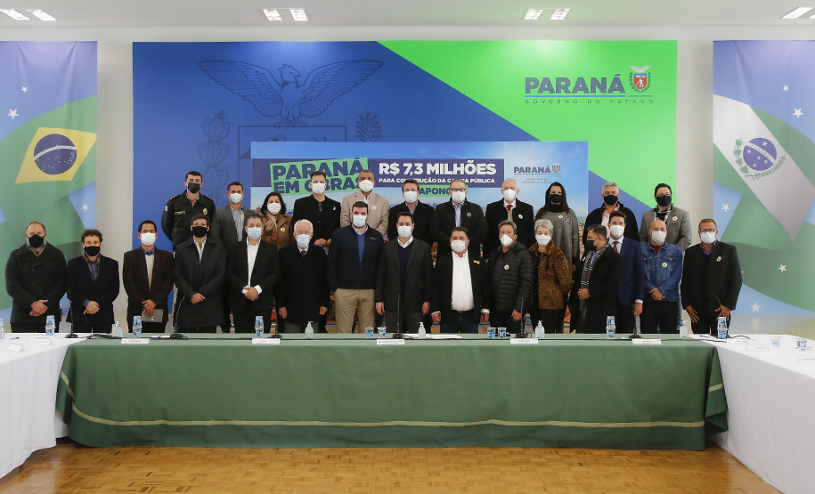 Governador Carlos Massa Ratinho Junior, durante solenidade assinatura de ordem serviços para construção da Cadeia Pública e pavimentação de estradas rurais em Arapongas - Curitiba, 19/07/2021 - Foto: Jonathan Campos/AEN