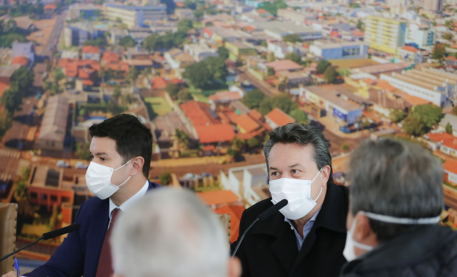 Governador Carlos Massa Ratinho Junior, durante solenidade assinatura de ordem serviços para construção da Cadeia Pública e pavimentação de estradas rurais em Arapongas - Curitiba, 19/07/2021 - Foto: Jonathan Campos/AEN
