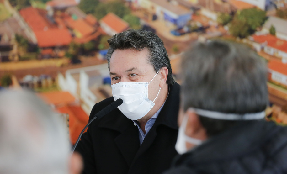 Governador Carlos Massa Ratinho Junior, durante solenidade assinatura de ordem serviços para construção da Cadeia Pública e pavimentação de estradas rurais em Arapongas - Curitiba, 19/07/2021 - Foto: Jonathan Campos/AEN