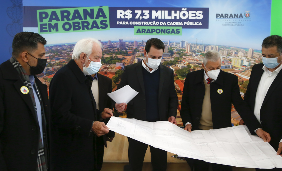 Governador Carlos Massa Ratinho Junior, durante solenidade assinatura de ordem serviços para construção da Cadeia Pública e pavimentação de estradas rurais em Arapongas - Curitiba, 19/07/2021 - Foto: Jonathan Campos/AEN