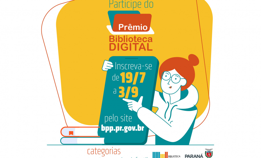 Inscrições abertas para o Prêmio Biblioteca Digital 2021   -  Foto: Biblioteca Pública do Paraná