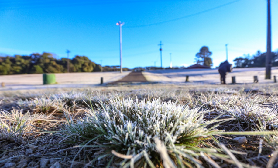 Paraná tem 16 cidades com temperaturas negativas; General Carneiro registrou -7,8ºC  Foto: Valdelino Pontes/AEN