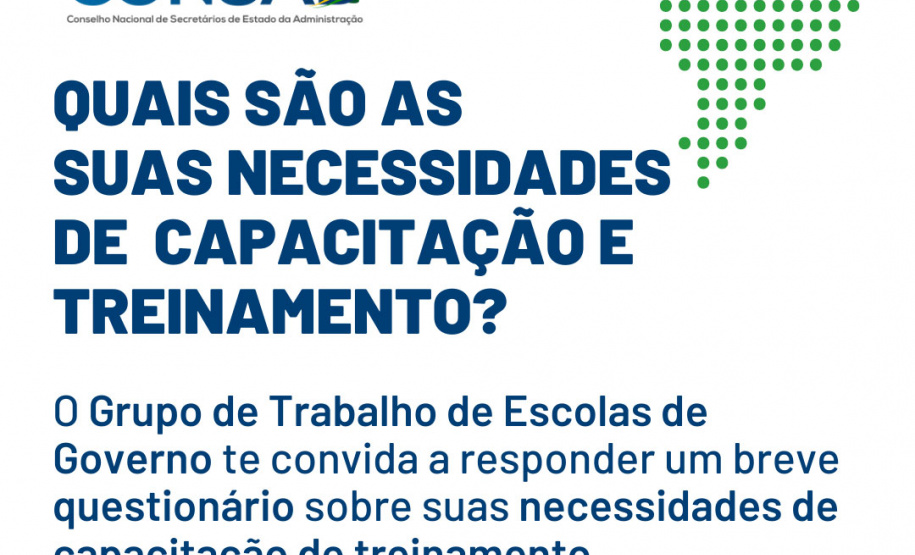 Pesquisa com servidores quer orientar novos programas de capacitação