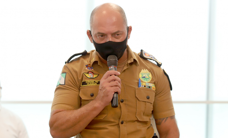 Mais policiamento ostensivo e preventivo nas ruas e maior sensação de segurança para a população são as principais mudanças após a regulamentação da Diária Especial por Atividade de Extrajornada Voluntária (DEAEV) para policiais e bombeiros militares. Na foto, o comandante-geral da PM, coronel Hudson Leôncio Teixeira, - Foto: Ari Dias