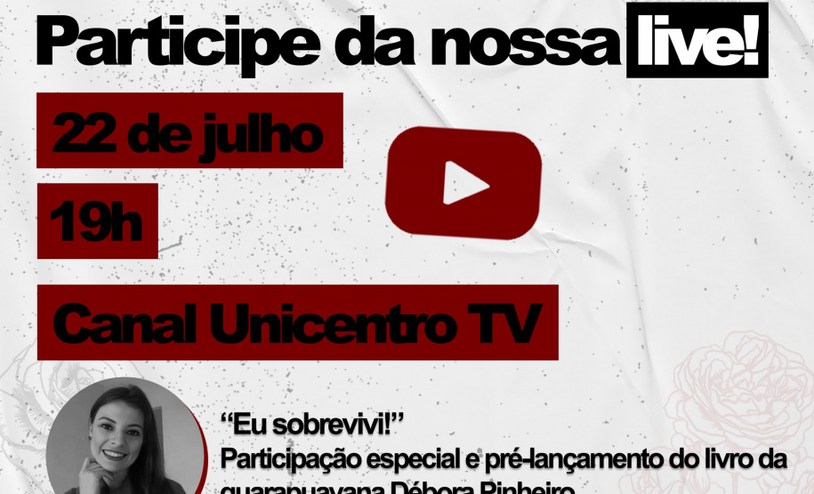 Nesta quinta-feira, dia 22 de julho, às 19h, a Unicentro e diversos órgãos de representação política de Guarapuava estarão unidos na defesa da vida das mulheres.