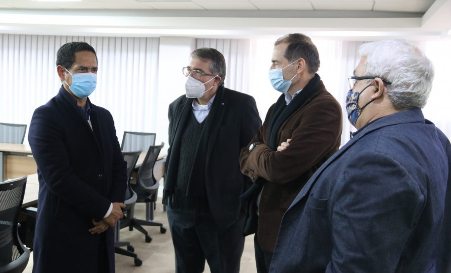 Comitiva da Segurança Pública de São Paulo visita SESP Paraná e reforça parcerias na área. Foto: SESP