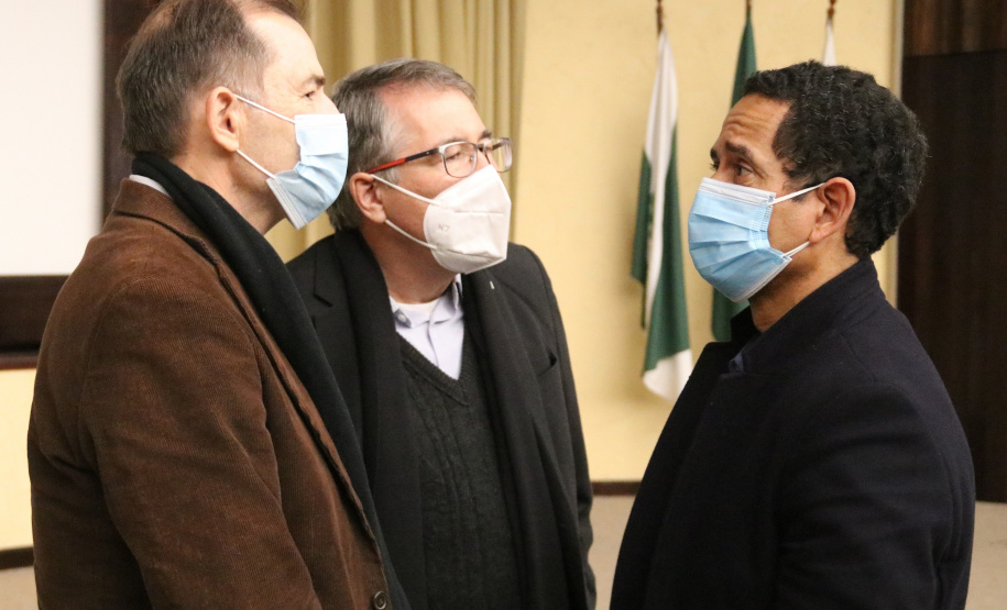 Comitiva da Segurança Pública de São Paulo visita SESP Paraná e reforça parcerias na área. Foto: SESP