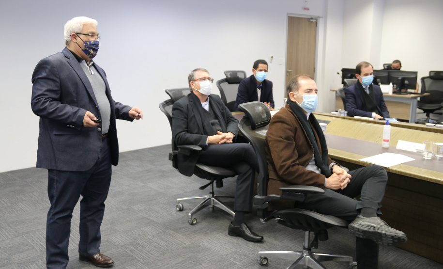 Comitiva da Segurança Pública de São Paulo visita SESP Paraná e reforça parcerias na área. Foto: SESP