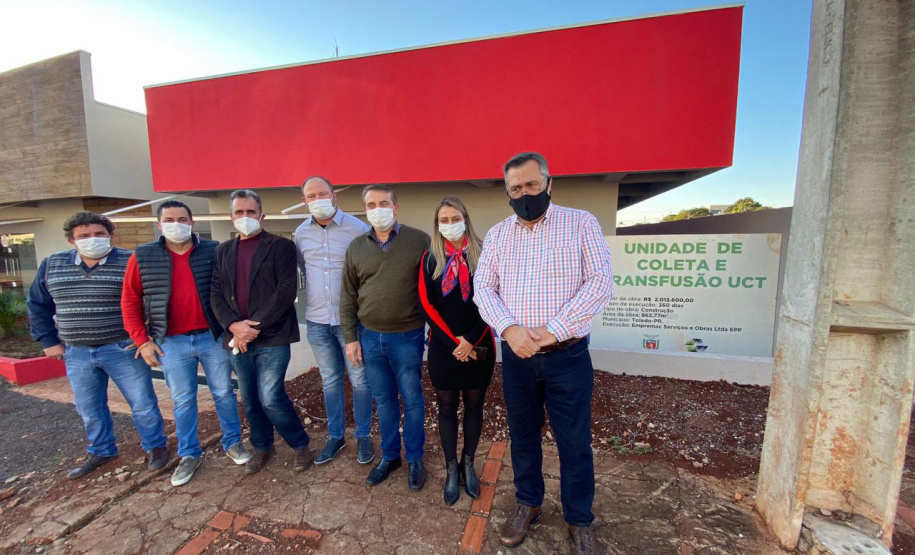 O secretário estadual da Saúde, Beto Preto, visitou as novas instalações da Unidade de Coleta e Transfusão (UCT) de Toledo, vinculada ao Hemepar.  Toledo, 21/07/2021  -  Foto: Gustavo Marçal/SESA