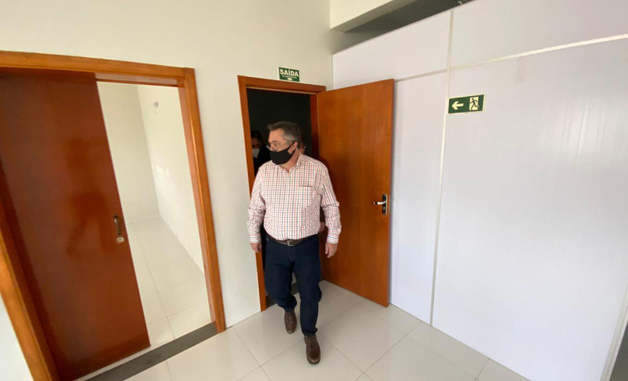 O secretário estadual da Saúde, Beto Preto, visitou as novas instalações da Unidade de Coleta e Transfusão (UCT) de Toledo, vinculada ao Hemepar.  Toledo, 21/07/2021  -  Foto: Gustavo Marçal/SESA