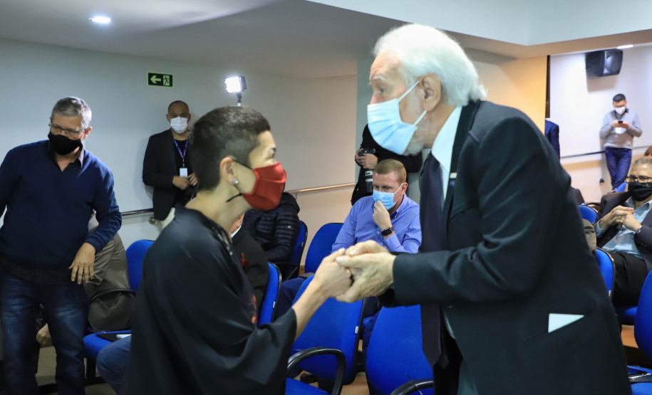 Governador em exercício, Darci Piana,  participa da abertura do 1º Congresso Internacional da Associação Brasileira da Seda (Abraseda), em Londrina  -  Londrina, 22/07/2021  -  Foto: José Fernando Ogura/AEN