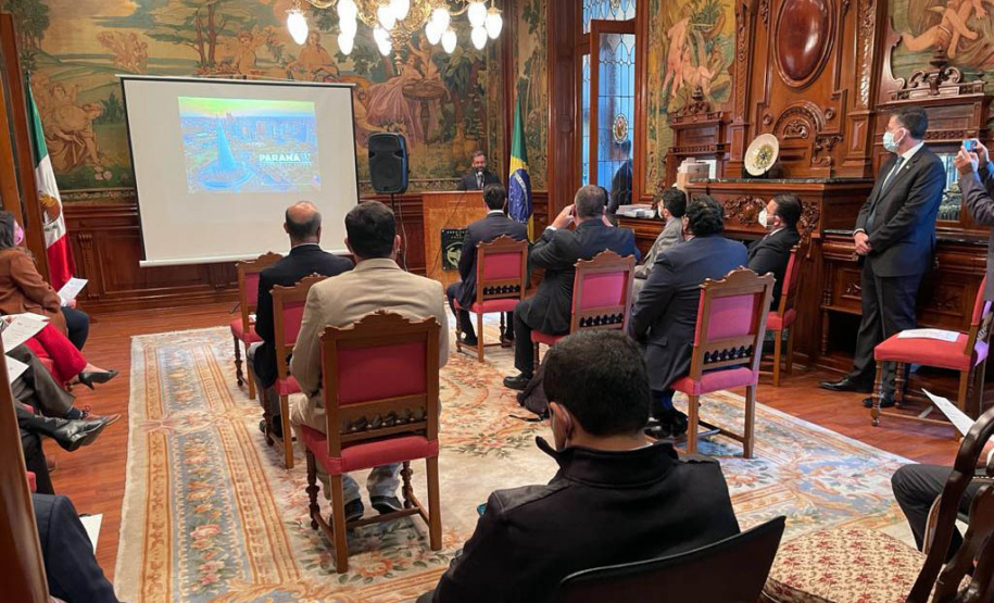 Governador Ratinho Junior cumpre agenda no México para atrair novos investimentos Foto: AEN