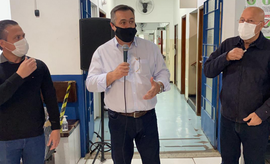 As obras do Ambulatório Médico de Especialidades (AME) de Jacarezinho, no Norte Pioneiro, deverão iniciar nos próximos meses. O secretário de Estado da Saúde, Beto Preto, autorizou a licitação da unidade ontem em visita ao município. -  Jacarezinho, 22/07/2021  -  Foto: Gustavo Marçal/SESA