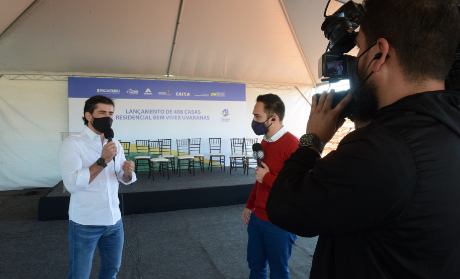 A cidade de Ponta Grossa vai receber mais 408 moradias em um novo bairro planejado por meio do programa Casa Verde e Amarela. O Residencial Bem Viver Uvaranas, que conta com a participação do Governo do Estado, foi idealizado pela construtora Pacaembu e receberá R$ 60 milhões de investimentos do FGTS, financiados pela Caixa Econômica. -  (Foto: Guilherme Santos/Cohapar)