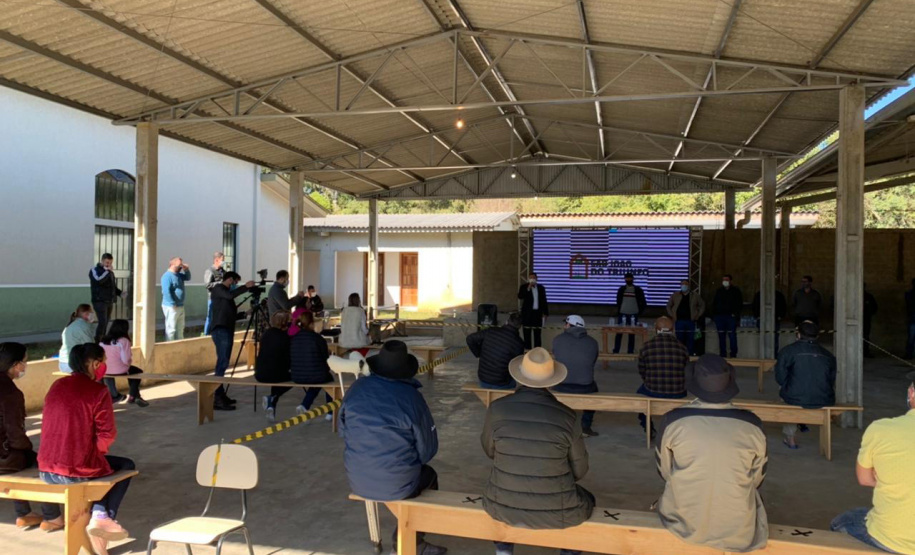 Mais de 450 famílias de comunidades rurais de São João do Triunfo estão com o acesso à água tratada garantido. Uma parceria firmada entre a Companhia de Saneamento do Paraná (Sanepar) e a Prefeitura de São João do Triunfo possibilitou a implantação de sistemas rurais de abastecimento de água nas comunidades de Coxilhão do Meio, Coxilhão Santa Rosa e Vitorianos. - São João do Triunfo, 23/07/2021 - Foto: Sanepar