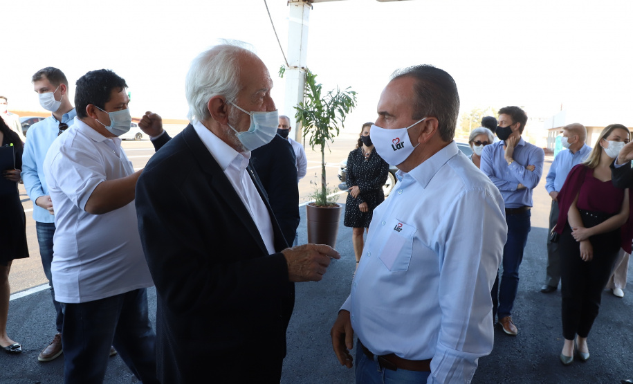 O governador do Paraná em exercício, Darci Piana, visita a Cooperativa Agroindustrial Lar neste domingo (25), no Complexo Industrial de Bom Jesus, que acaba de concluir a primeira etapa das obras.   Foto:  Ari Dias/AEN