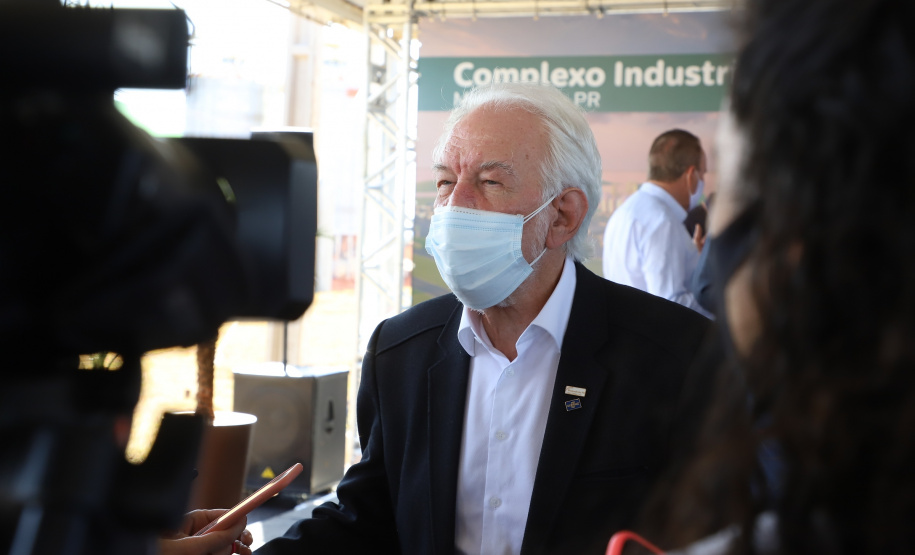 O governador do Paraná em exercício, Darci Piana, visita a Cooperativa Agroindustrial Lar neste domingo (25), no Complexo Industrial de Bom Jesus, que acaba de concluir a primeira etapa das obras.   Foto:  Ari Dias/AEN