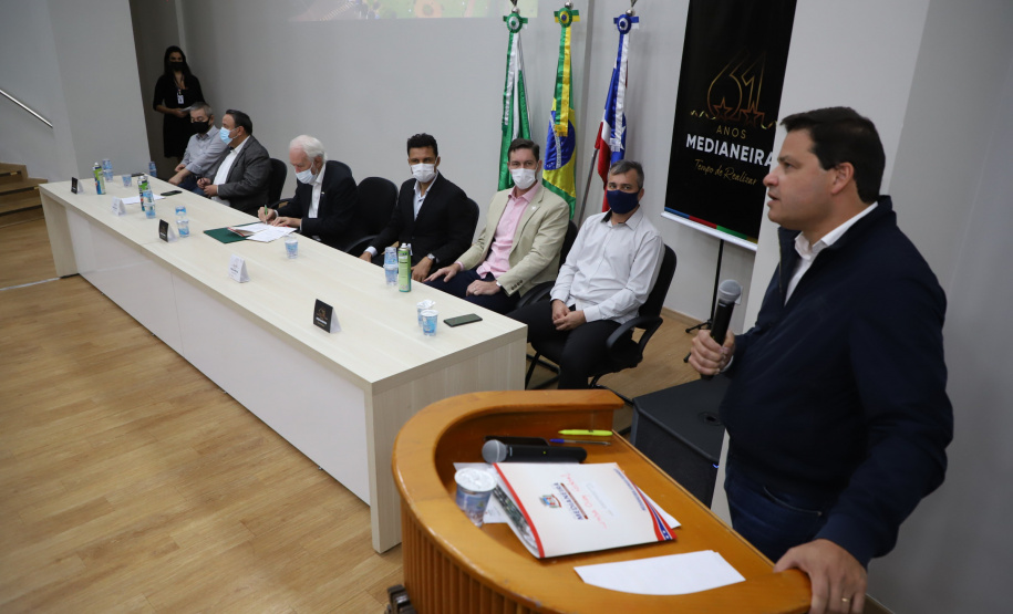 No aniversário de Medianeira, Estado anuncia retomada de obra do Centro de Educação Profissional
Foto: Ari Dias/AEN