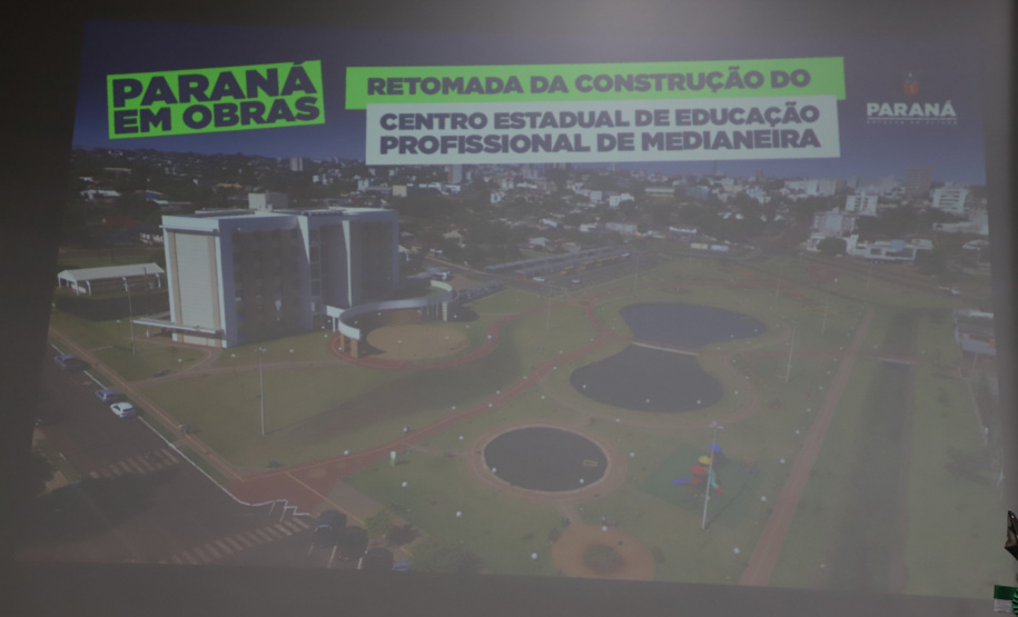 No aniversário de Medianeira, Estado anuncia retomada de obra do Centro de Educação Profissional
Foto: Ari Dias/AEN