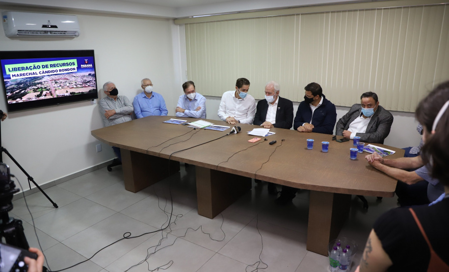 Darci Piana anuncia investimento de R$ 3,8 milhões em obras em Marechal Cândido RondonFoto: Ari Dias/AEN