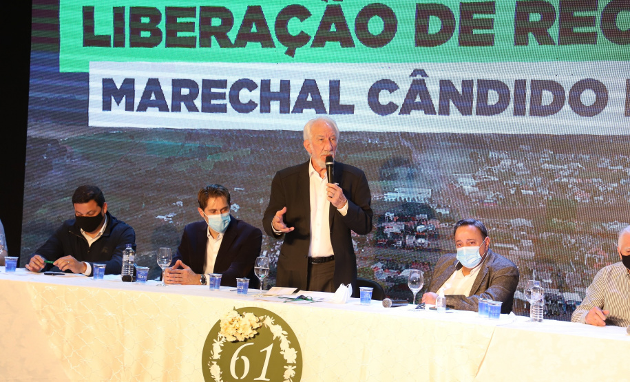 Darci Piana anuncia investimento de R$ 3,8 milhões em obras em Marechal Cândido RondonFoto: Ari Dias/AEN