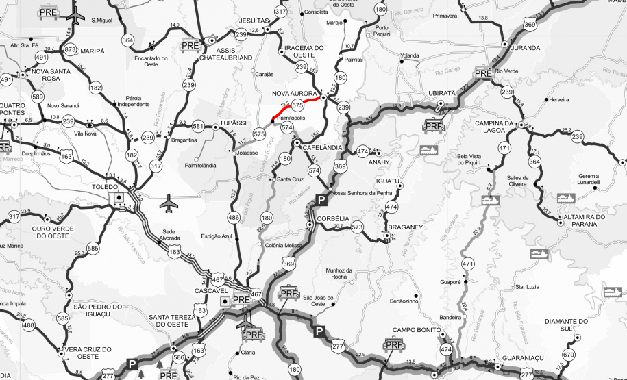 Serviços de conservação em Nova Aurora  -  Curitiba, 26/07/2021  -  Foto: DER