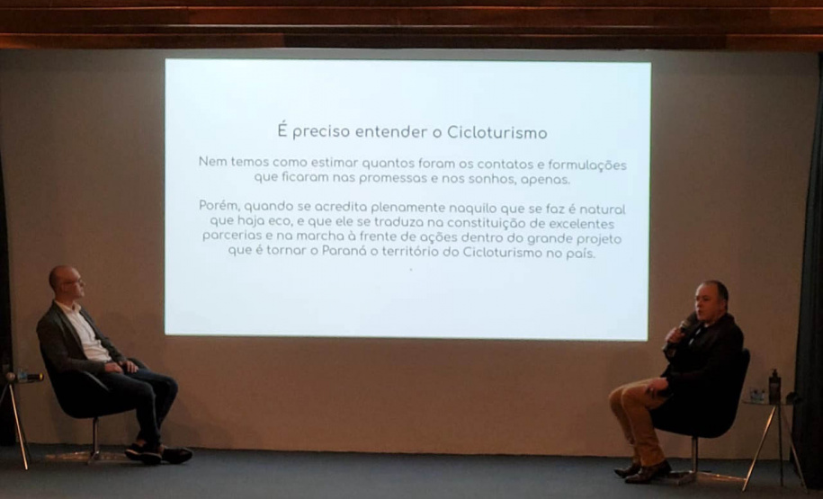 Evento debate sobre o desenvolvimento econômico por meio do cicloturismo  -  Curitiba, 27/07/2021  -  Foto: Invest Paraná