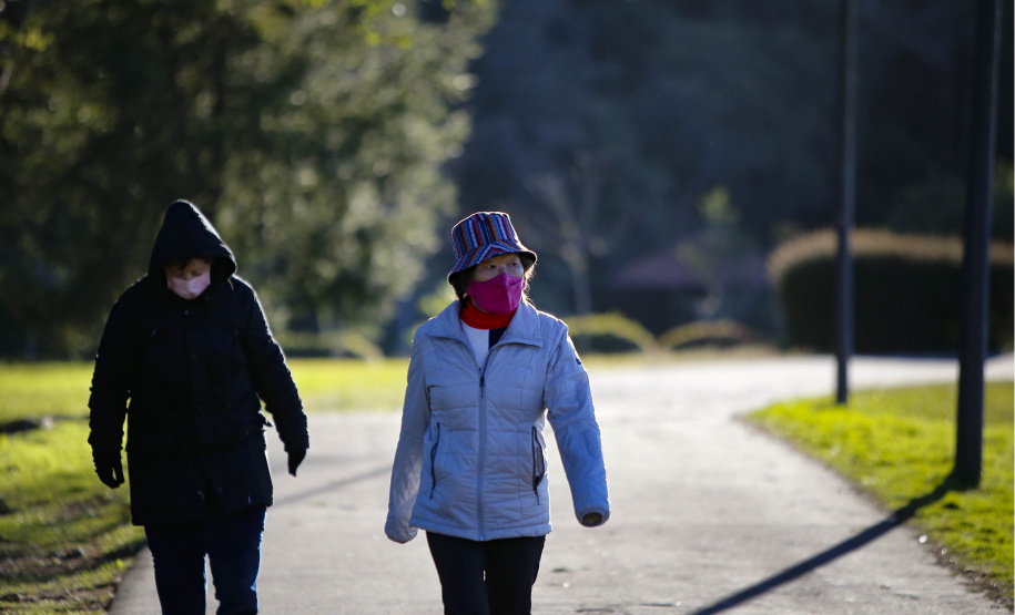 29/07/2021 - Imagens frio em Curitiba
Foto Gilson Abreu/AEN
