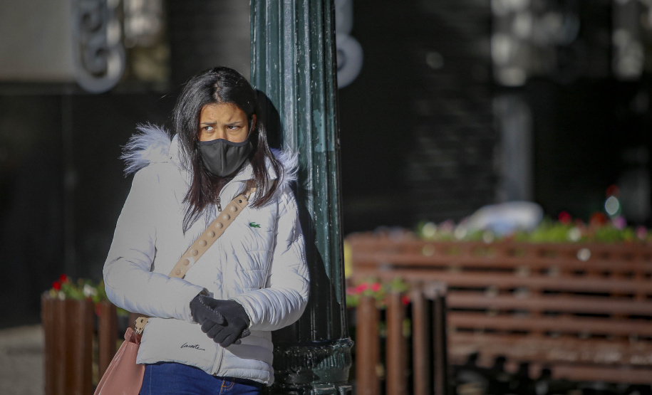 29/07/2021 - Imagens frio em Curitiba
Foto Gilson Abreu/AEN