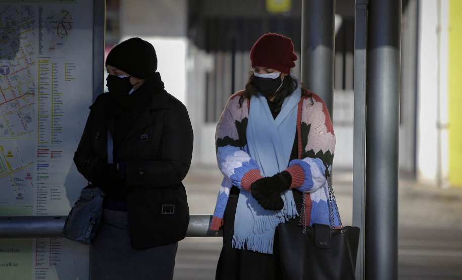 29/07/2021 - Imagens frio em Curitiba
Foto Gilson Abreu/AEN