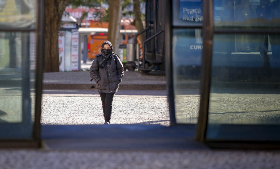29/07/2021 - Imagens frio em Curitiba
Foto Gilson Abreu/AEN