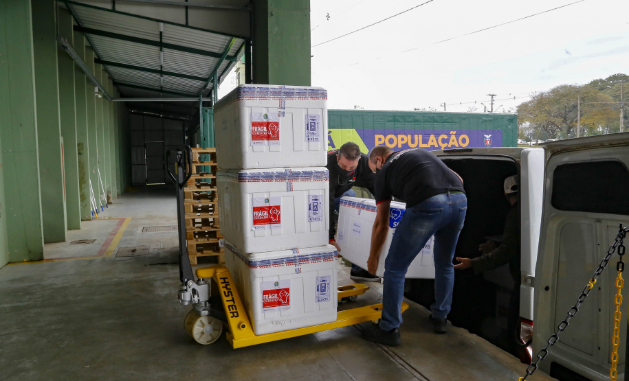 27/07/2021 - Nova remessa de vacinas contra o covid.
Foto Gilson Abreu/AEN