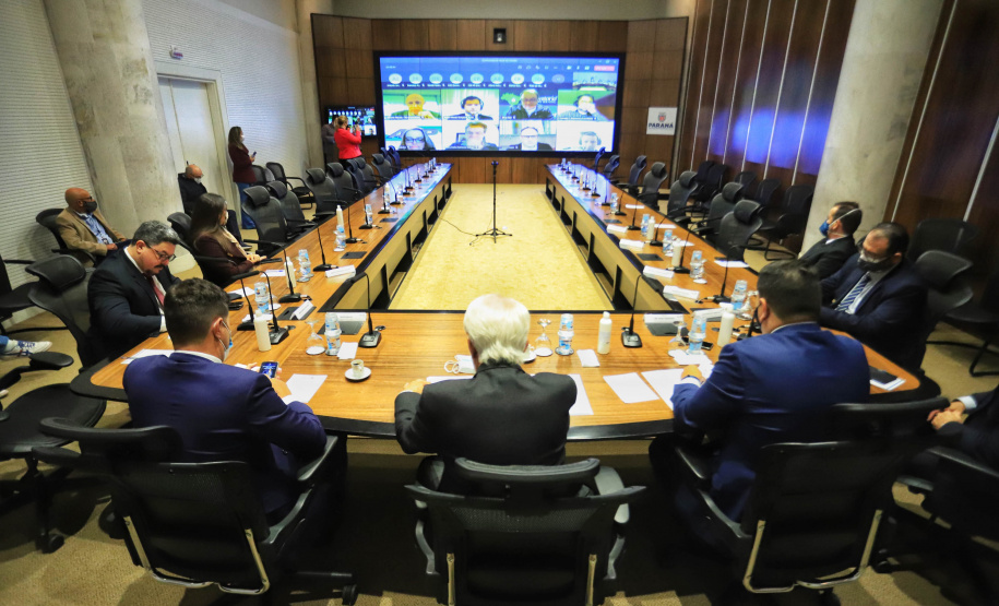 Vice-governador Darci Piana durante reunião com a Controladoria Geral do Estado (CGE), para Intensificar a prevenção à corrupção e manter a integridade de cada órgão do Governo do Estado.  -  Curitiba, 27/07/2021  -  foto: José Fernando Ogura/AEN