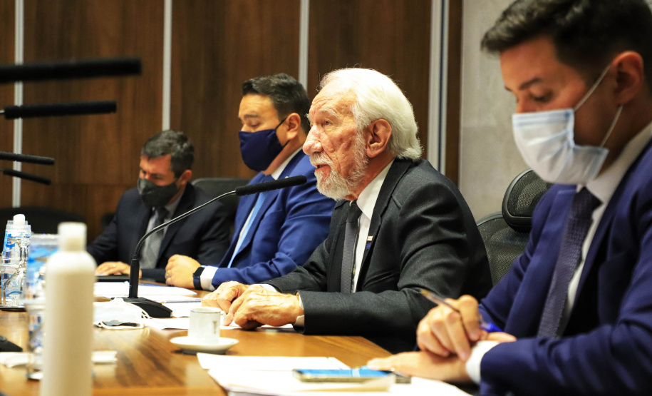 Vice-governador Darci Piana durante reunião com a Controladoria Geral do Estado (CGE), para Intensificar a prevenção à corrupção e manter a integridade de cada órgão do Governo do Estado.  -  Curitiba, 27/07/2021  -  foto: José Fernando Ogura/AEN