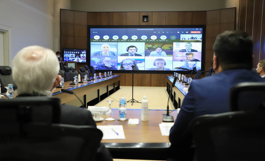 Vice-governador Darci Piana durante reunião com a Controladoria Geral do Estado (CGE), para Intensificar a prevenção à corrupção e manter a integridade de cada órgão do Governo do Estado.  -  Curitiba, 27/07/2021  -  foto: José Fernando Ogura/AEN