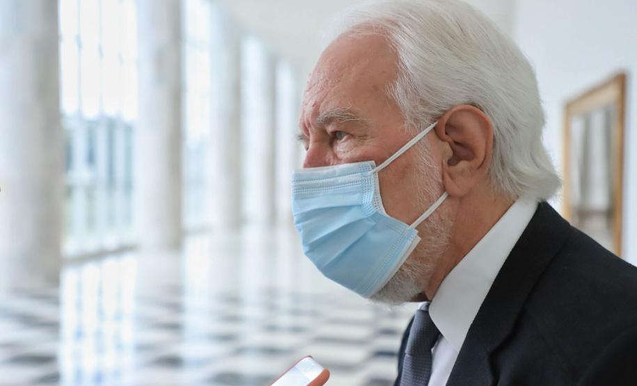Vice-governador Darci Piana durante reunião com a Controladoria Geral do Estado (CGE), para Intensificar a prevenção à corrupção e manter a integridade de cada órgão do Governo do Estado.  -  Curitiba, 27/07/2021  -  foto: José Fernando Ogura/AEN