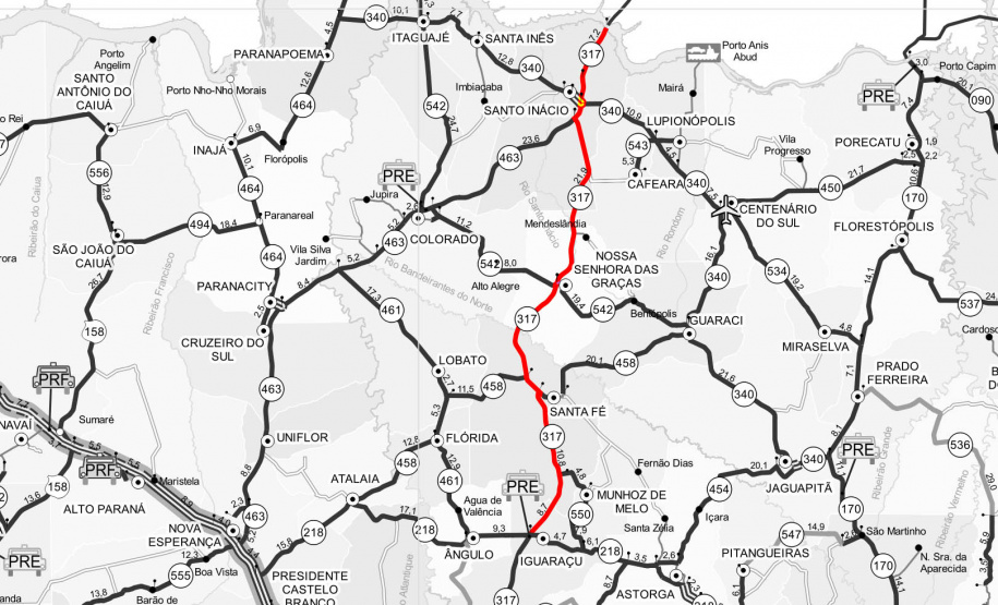 O Departamento de Estradas de Rodagem do Paraná (DER/PR) abriu nesta quarta-feira (28) os envelopes com as propostas técnicas de duas licitações para elaborar os projetos de engenharia da restauração e ampliação da capacidade da PR-317, entre Iguaraçu e a divisa com São Paulo, na região Noroeste do Estado. O trecho tem 70,13 quilômetros de extensão. - curitiba, 28/07/2021 - foto: DER-PR