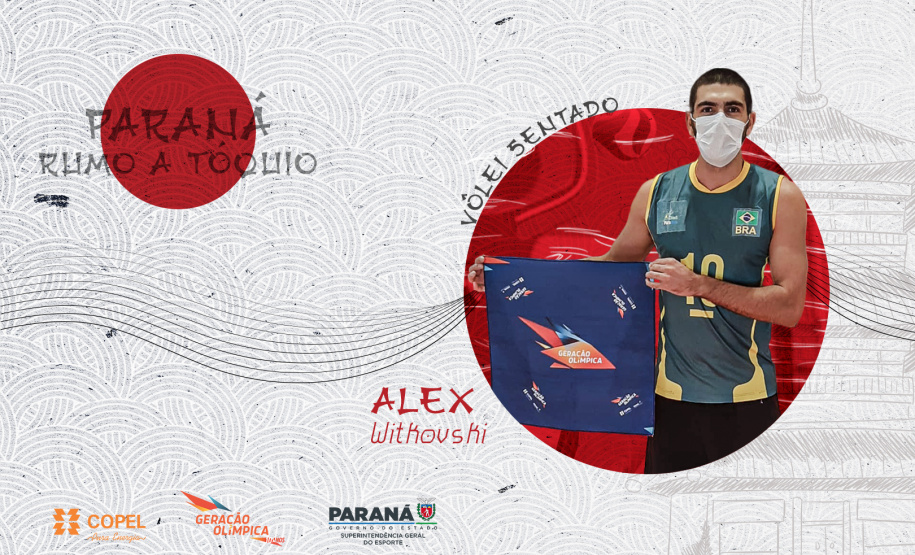 A maior delegação da história do Paraná nos Jogos de Tóquio 2020 acaba de crescer. Isso porque o atleta Alex Pereira Witkovski foi convocado pelo Comitê Paralímpico Brasileiro a integrar a equipe de voleibol sentado, que disputará os Jogos Paralímpicos entre os dias 24 de agosto e 5 de setembro de 2021. Com seu nome integrado à lista, o Paraná contará com 36 representantes entre técnicos e atletas olímpicos e paralímpicos. - Curitiba, 29/07/2021 - Foto: Paraná Esporte