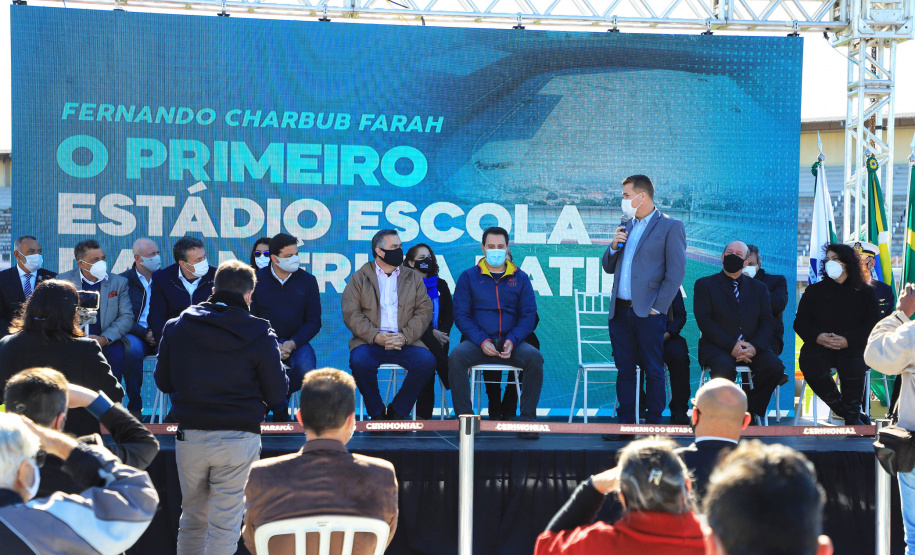 O governador Carlos Massa Ratinho Junior participou nesta quinta-feira (29) das comemorações dos 373 anos de Paranaguá, a cidade mais antiga do Paraná. - Paranaguá, 29/07/2021 - Foto: José Fernando Ogura/AEN