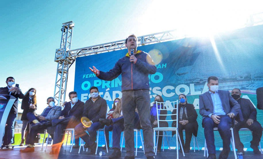 O governador Carlos Massa Ratinho Junior participou nesta quinta-feira (29) das comemorações dos 373 anos de Paranaguá, a cidade mais antiga do Paraná. - Paranaguá, 29/07/2021 - Foto: José Fernando Ogura/AEN