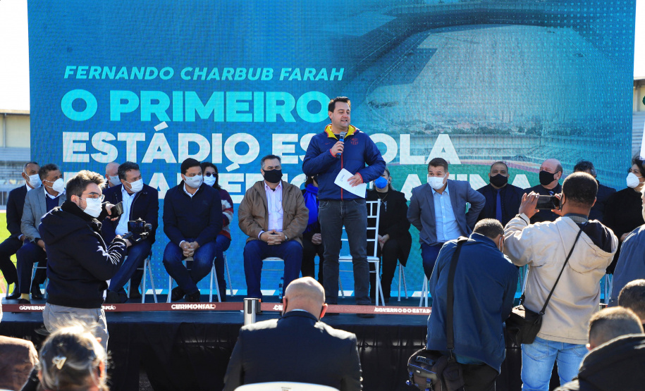 O governador Carlos Massa Ratinho Junior participou nesta quinta-feira (29) das comemorações dos 373 anos de Paranaguá, a cidade mais antiga do Paraná. - Paranaguá, 29/07/2021 - Foto: José Fernando Ogura/AEN