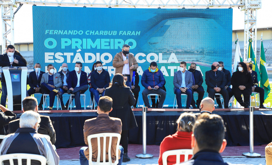 O governador Carlos Massa Ratinho Junior participou nesta quinta-feira (29) das comemorações dos 373 anos de Paranaguá, a cidade mais antiga do Paraná. - Paranaguá, 29/07/2021 - Foto: José Fernando Ogura/AEN