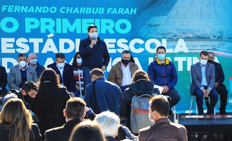 O governador Carlos Massa Ratinho Junior participou nesta quinta-feira (29) das comemorações dos 373 anos de Paranaguá, a cidade mais antiga do Paraná. - Paranaguá, 29/07/2021 - Foto: José Fernando Ogura/AEN