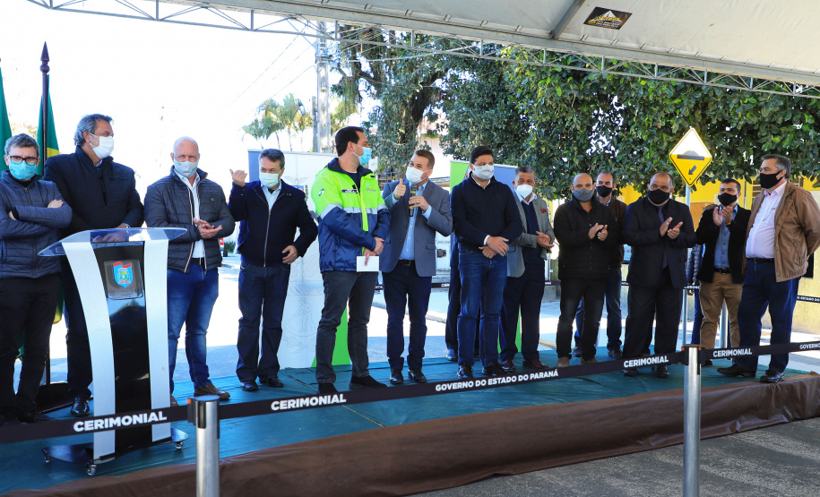 O governador Carlos Massa Ratinho Junior participou nesta quinta-feira (29) das comemorações dos 373 anos de Paranaguá, a cidade mais antiga do Paraná. - Paranaguá, 29/07/2021 - Foto: José Fernando Ogura/AEN